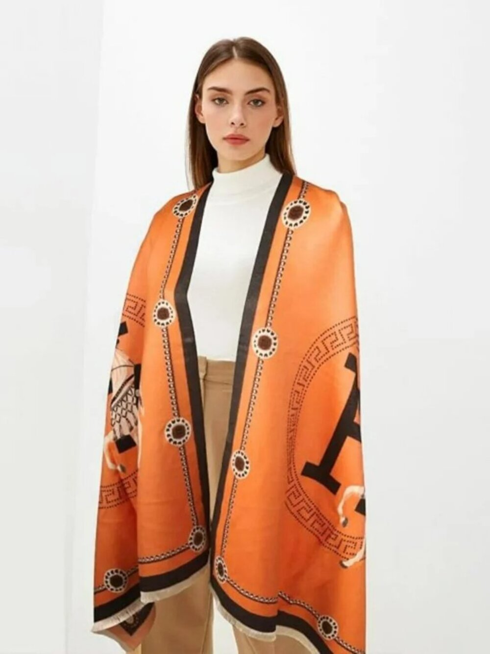 NEW! LUXURY HIGH END VIBES CASHMERE BLEND WRAP SCARF SHAWL